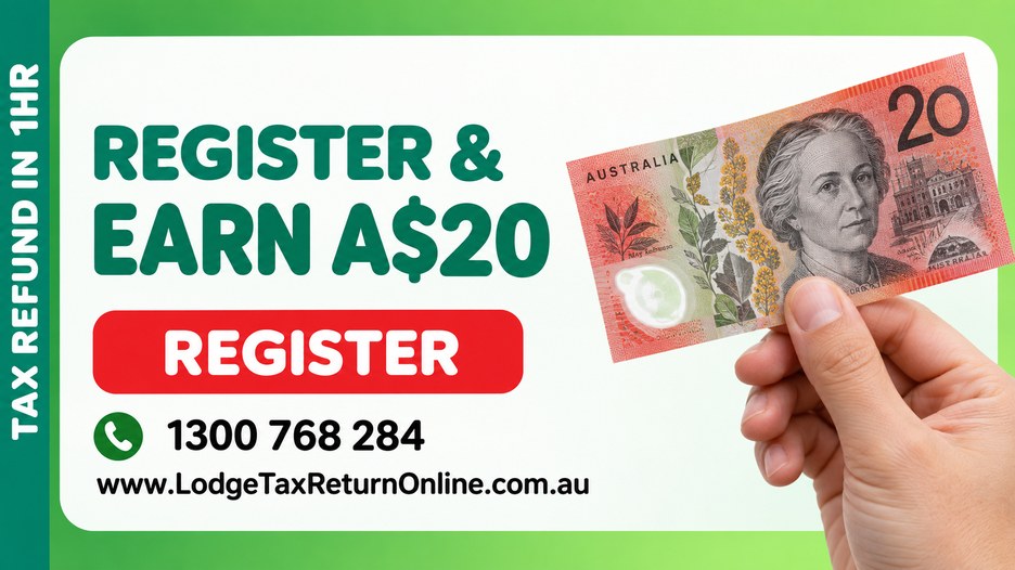Register and earn $20